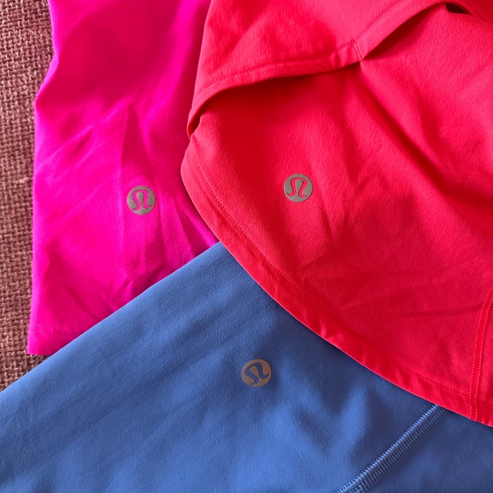 Lululemon Bright Pink pants skirt skort bundle